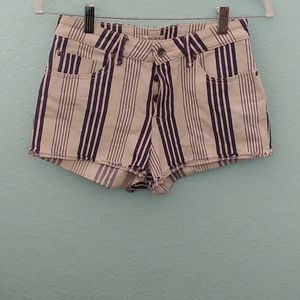 Roxy striped short shorts